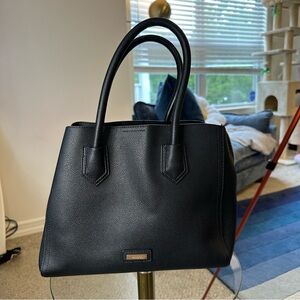 Aldo Vegan Leather Top Handle/Crossbody Purse in Black